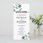 グリーンウェディング セレモニープログラム プログラム (スタンド正面)