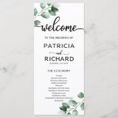 グリーンウェディング セレモニープログラム プログラム (正面)