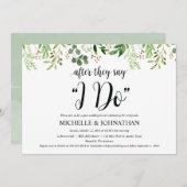 グリーンウェディング 後日ブランチ招待状カード 招待状 (正面/裏面)
