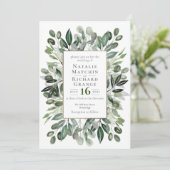 グリーンウェディング 招待状 (スタンド正面)