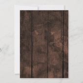 グリーンウェディング 現代の招待状 花嫁 & 花婿 招待状 (裏面)