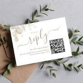 グリーンウェディングRSVPカスタム返信 出欠カード