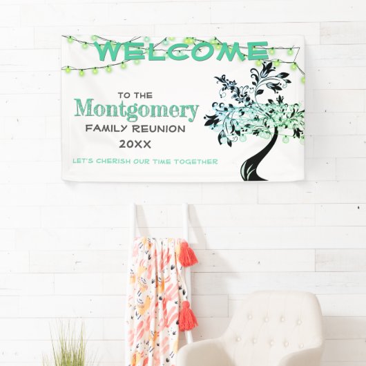 グリーンウェルカムファミリー懇親会ツリーホタルライト 横断幕 (インサイチュ)