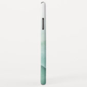 グリーンウェーグラデーションブの水色の泡モノグラム Case-Mate iPhoneケース (裏面/右)