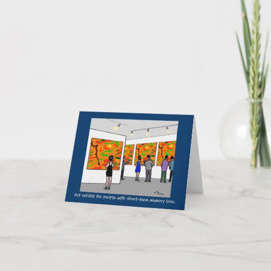 グリーンウェーニ「アート展」ノートカード カード (正面)