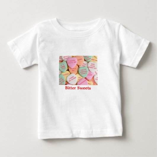 グリーンウェーニ「ビタースイーツ」乳児シャツ ベビーTシャツ (正面)