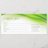 グリーンウェーブギフトカード証明書 (裏面)