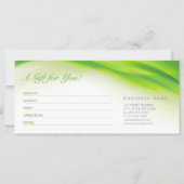 グリーンウェーブギフトカード証明書 (裏面)