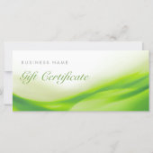 グリーンウェーブギフトカード証明書 (正面)