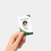 グリーンウェーブスタイル写真バッジ バッジ (手持ち)