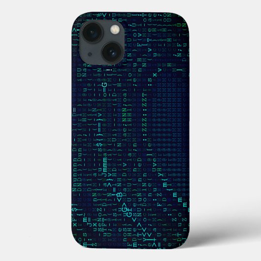 グリーンウェーブデジタル抽象芸術 Case-Mate iPhoneケース (裏面)