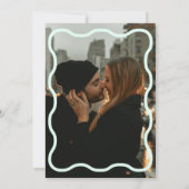 グリーンウェーレトロフォト結婚式招待状 招待状 (裏面)