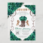 グリーンウエスタンチャラフローラブーツキンセアニラ 招待状 (正面/裏面)