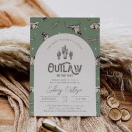 グリーンウエスタンベビーシャワー招待状 招待状