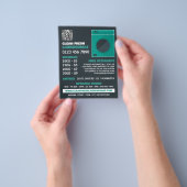 グリーンウォッシャー、ランドリー、清掃サービス チラシ (手)