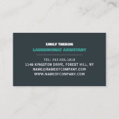 グリーンウォッシャー、ランドリー、清掃サービス 名刺 (裏面)