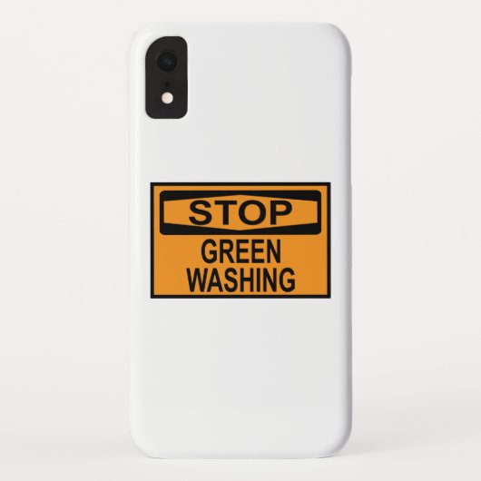 グリーンウォッシング反対のサイン Case-Mate iPhoneケース (裏面)