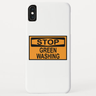 グリーンウォッシング反対のサイン iPhone XS MAXケース