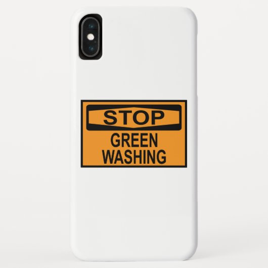 グリーンウォッシング反対のサイン Case-Mate iPhoneケース (裏面)