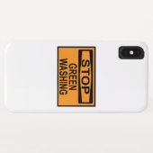 グリーンウォッシング反対のサイン Case-Mate iPhoneケース (裏面(横))