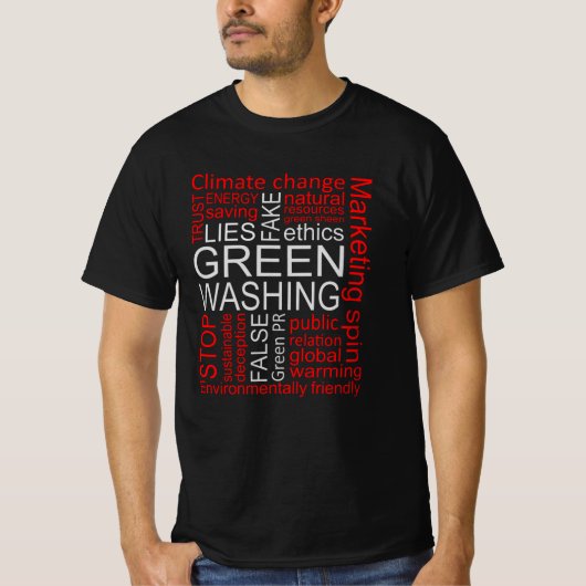 グリーンウォッシング詐欺 Tシャツ (正面)