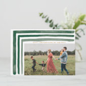 グリーンウォータストライプーカラーHOLIDAY CARD シーズンカード (スタンド正面)