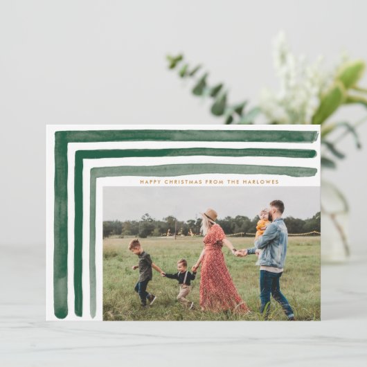 グリーンウォータストライプーカラーHOLIDAY CARD シーズンカード (スタンド正面)