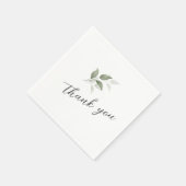 グリーンウォーターのカラースクリプトありがとうご結婚ざいますナプキン スタンダードカクテルナプキン (角)