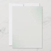 グリーンウォーターのカラー結婚式招待状 招待状 (裏面)