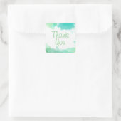 グリーンウォーターの色シール スクエアシール (バッグ)