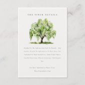 グリーンウォーターカラーウィローツリーファーム結婚ズ詳細 エンクロージャーカード (正面)