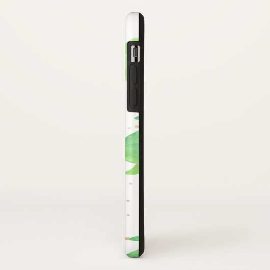 グリーンウォーターカラーウミガメ模様金ゴールドキラキラ Case-Mate iPhoneケース (裏面/左)