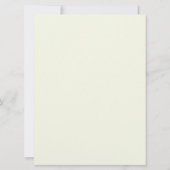 グリーンウォーターカラーオリーブのブランチ結婚式招待状 招待状 (裏面)