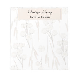 グリーンウォーターカラーカスタムビジネスモダンメモ帳 ノートパッド