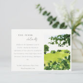 グリーンウォーターカラーカントリーサイドヒルズ結婚詳細 エンクロージャーカード (スタンド正面)