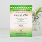 グリーンウォーターカラークラス懇親会テンプレート 招待状 (スタンド正面)