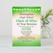 グリーンウォーターカラークラス懇親会テンプレート 招待状 (スタンド正面)