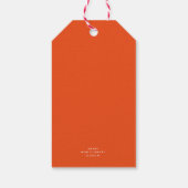 グリーンウォーターカラークリスマスリースギフトラベル ギフトタグ (裏面)