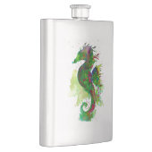 グリーンウォーターカラーシーホース フラスク (右)