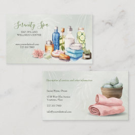 グリーンウォーターカラーデイスパとウェルネス 名刺