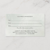 グリーンウォーターカラーデイスパアンドウェルネスアポイントメント 名刺 (裏面)