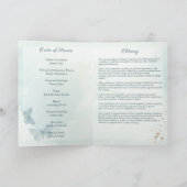 グリーンウォーターカラーバタフライ葬儀サービス プログラム (内部)