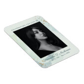 グリーンウォーターカラーバタフライ葬儀サービス マグネット (右側)