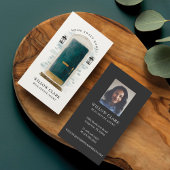 グリーンウォーターカラーフロントドア実在エステートエージェント 名刺