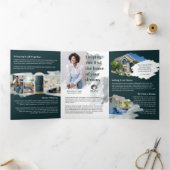 グリーンウォーターカラーフロントドア実在エステートマーケティング 三つ折りカード (内部)