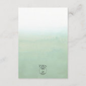 グリーンウォーターカラーユーカリ詳細 エンクロージャーカード (裏面)