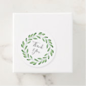 グリーンウォーターカラーリーフブランチリース フェイバータグ (インサイチュ)