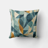 グリーンウォーターカラー植物性葉装飾用クッション クッション (裏面)