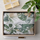 グリーンウォーターカラー熱帯離れ装飾用クッションティ 薄葉紙 (ギフト)