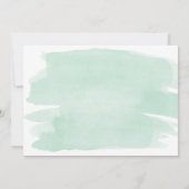 グリーンウォーターカラー金ゴールド送別パーティの招待状 招待状 (裏面)